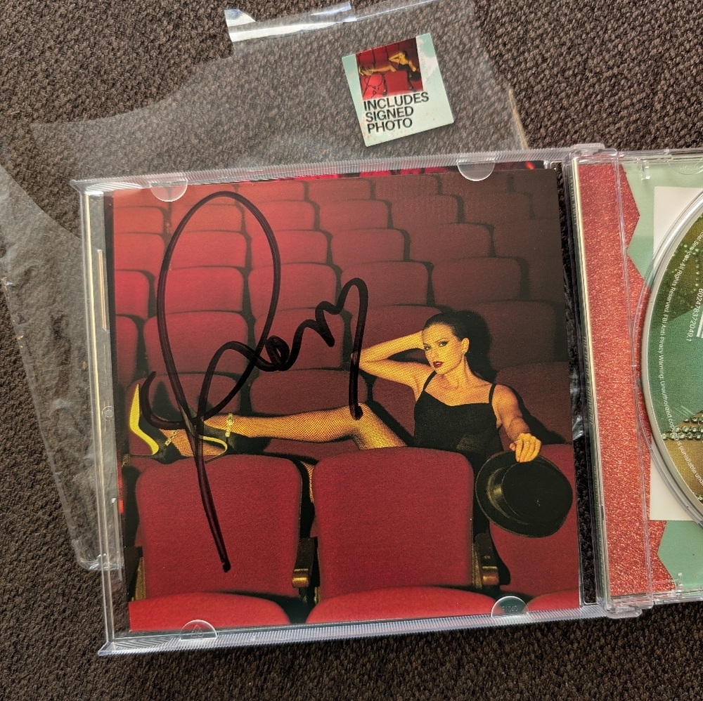 Taylor Swift Signed Life Of A Showgirl CD Image #4 Autographed